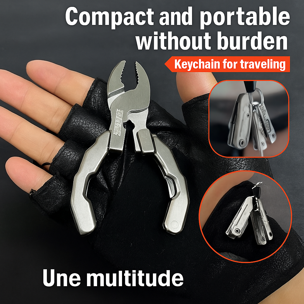 Pince Multifonctions Portable 9 en 1 : Votre Alliée Essentielle