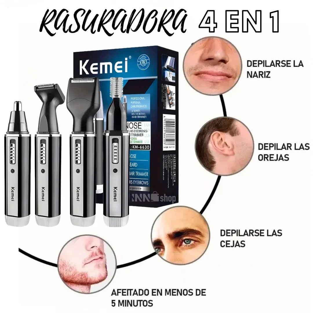 kit de tondeuse multifonctions avec 4 têtes interchangeables