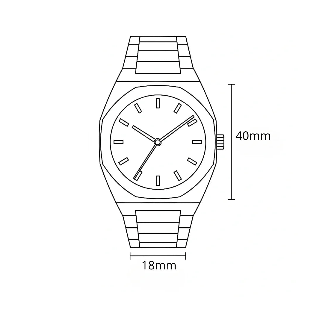 Montre élégante Nébula - design minimaliste et moderne