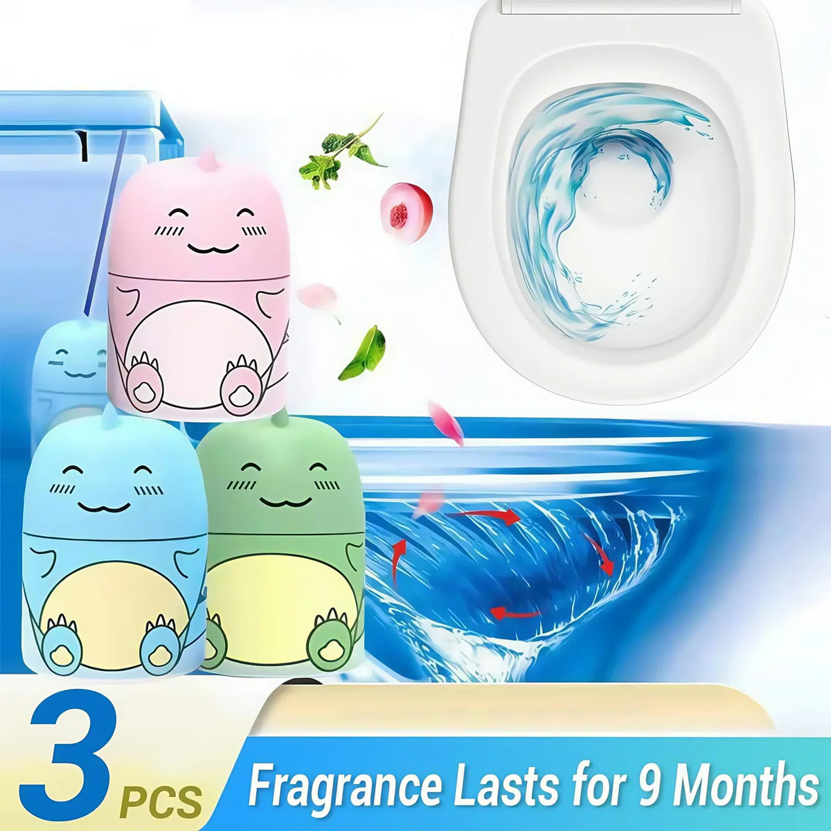 le Nettoyant WC & Désodorisant qui garantit une propreté éclatante et une fraîcheur durable.