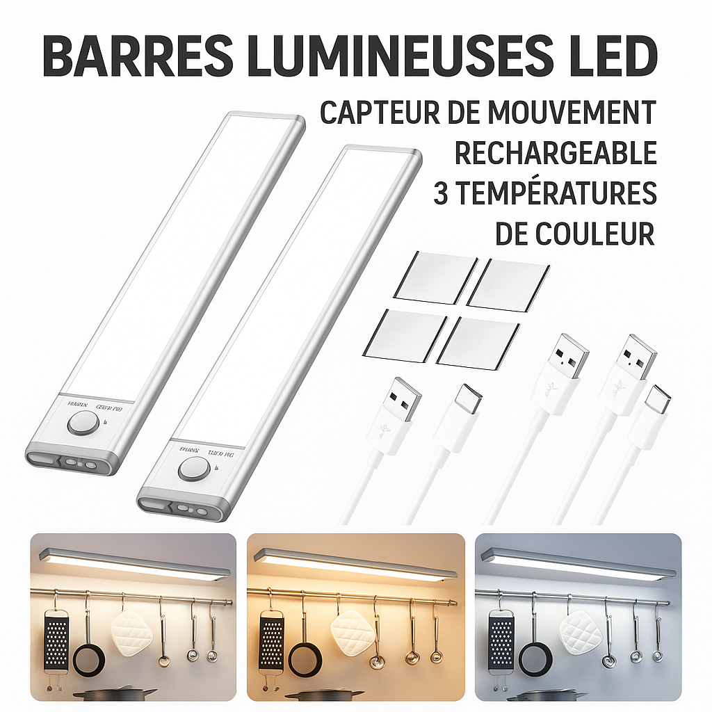Lumière Magique : Veilleuse LED à Détection de Mouvement