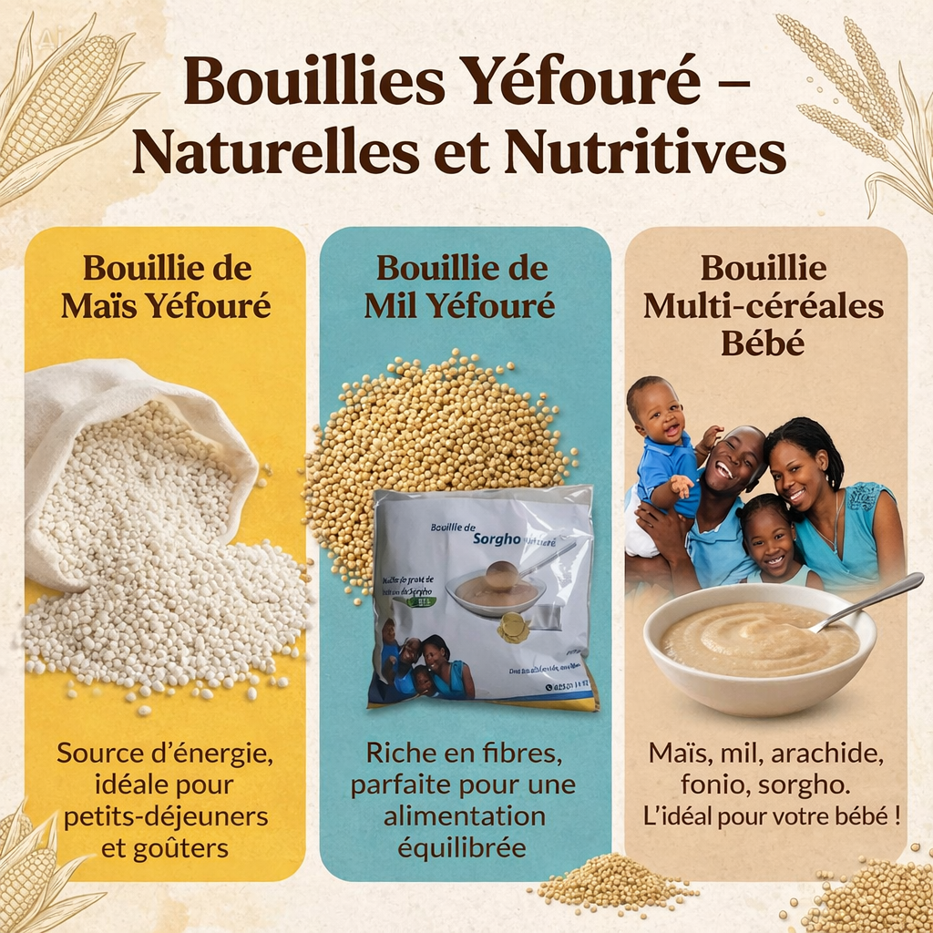 Olyna - Bouillies Premium : L’énergie naturelle au quotidien (Lot de 3 x 350 g)