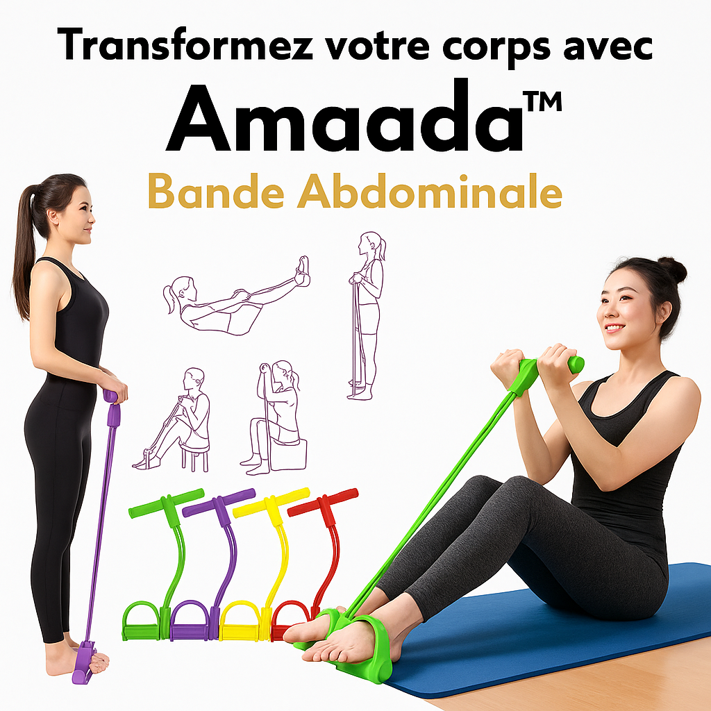 Bande de Fitness Multifonctions- Brûlez le ventre, sculptez le corps à domicile sans salle de sport