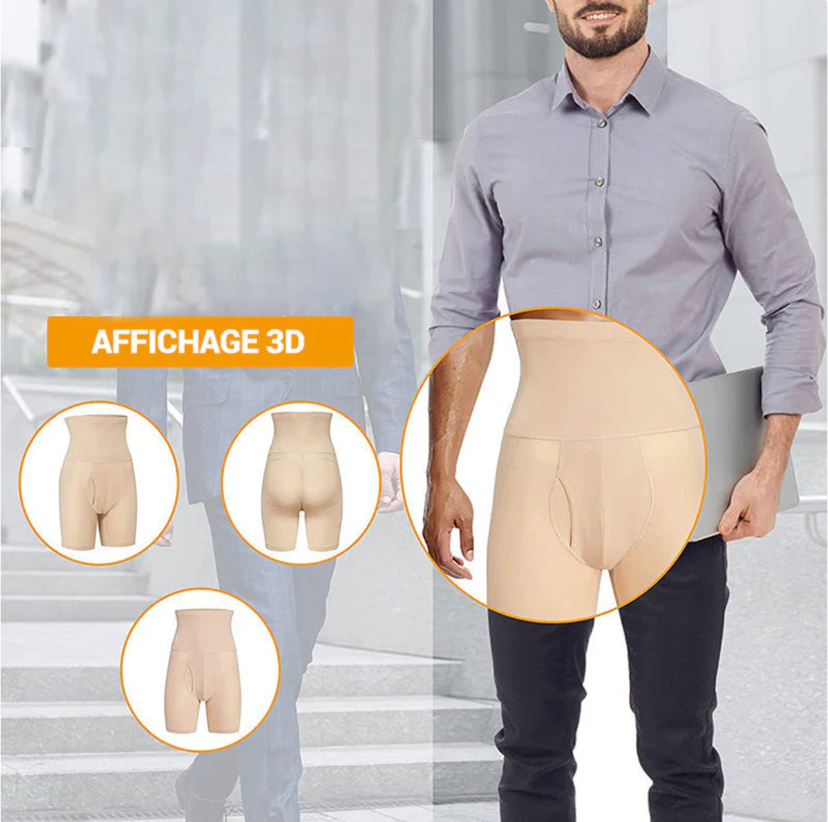 Boxer gainant homme - Sous-Vêtement Amincissant