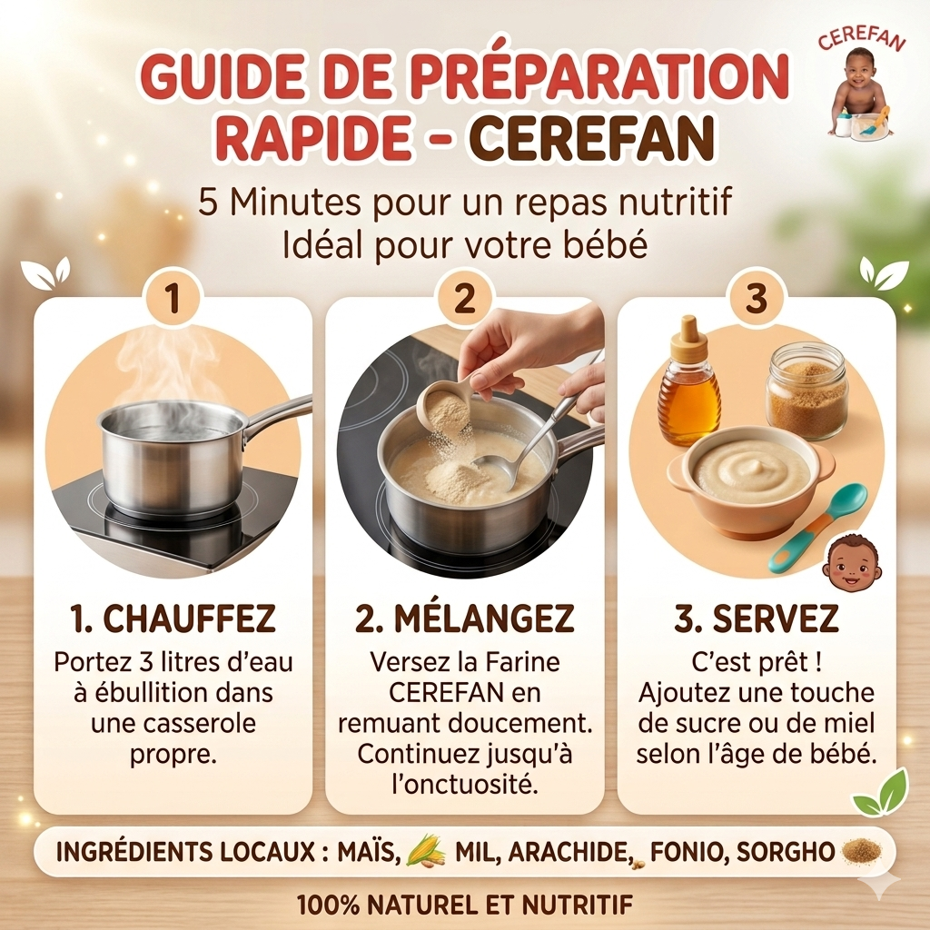 CEREFAN : Le secret des mamans sereines pour un bébé vigoureux et en pleine santé.