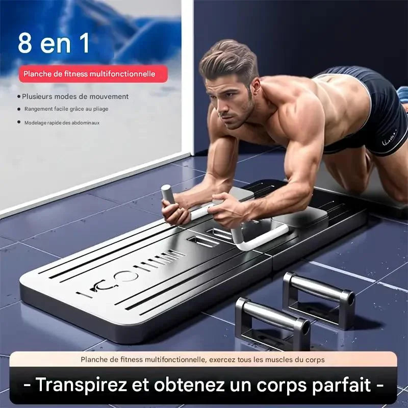 AbdoPro - La Planche de Fitness Multifonctionnelle 8 en 1