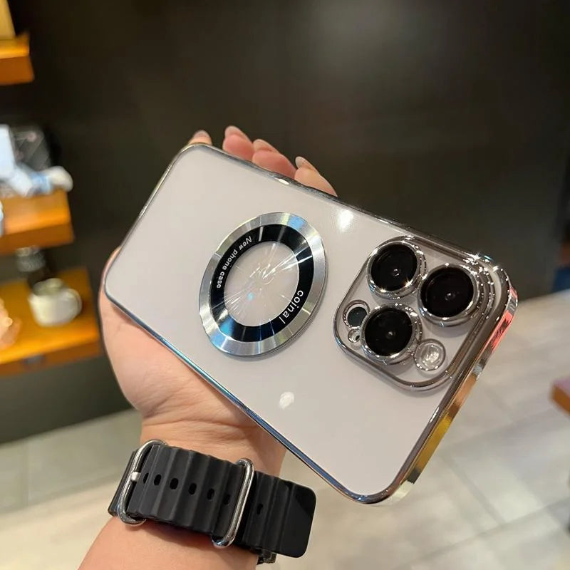 Coque de téléphone portable iPhone avec revêtement électroplaqué
