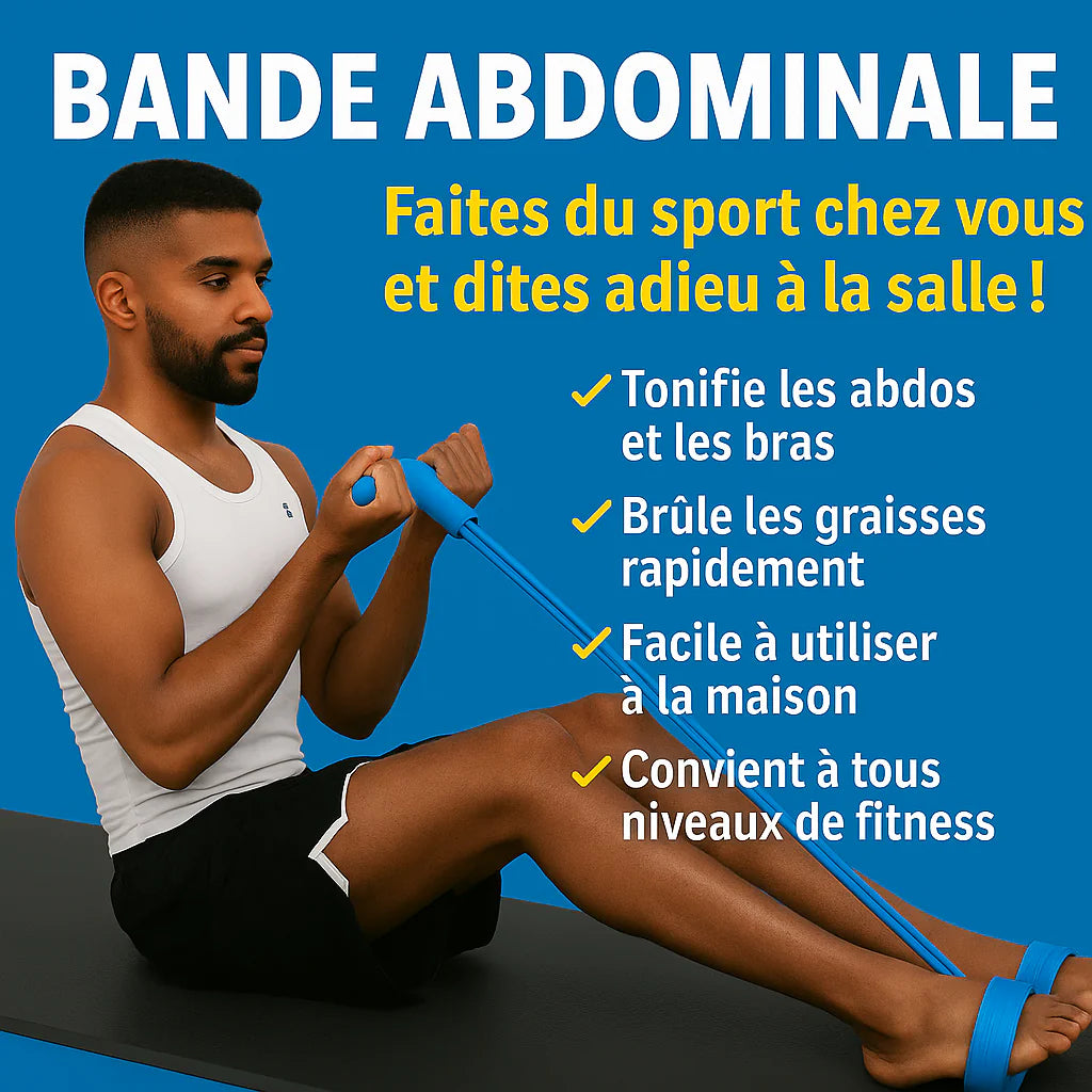 Bande de Fitness Multifonctions- Brûlez le ventre, sculptez le corps à domicile sans salle de sport