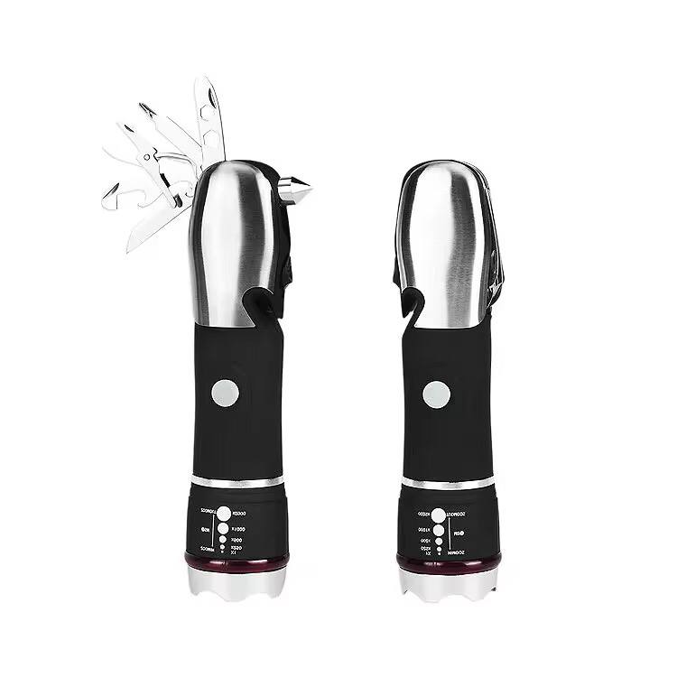 Torche Multi-Outils Durable 8 en 1 : Votre Parfait Compagnon de sécurité