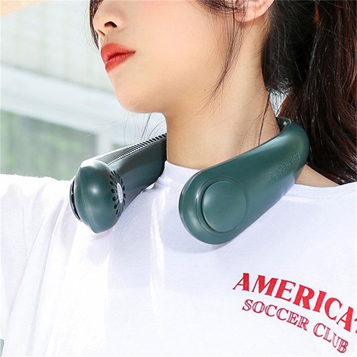 Ventilateur de Cou Ultra-Portable – votre allié contre la chaleur, même sans électricité !