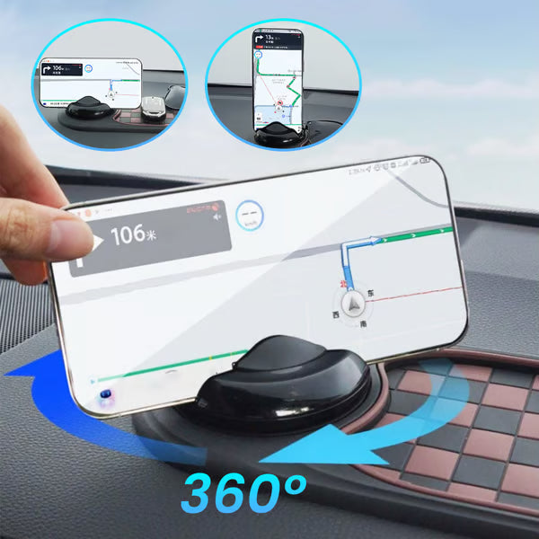 Tapis Antidérapant Multifonctions pour Voiture - Support de téléphones et accessoires